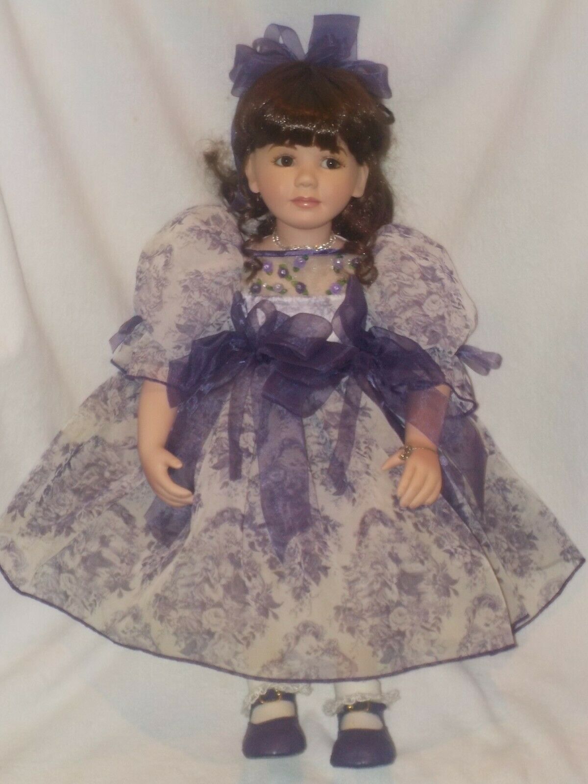Large 24" "coming Up Roses"  Porcelain Doll By Marie Osmond Dolls 2005