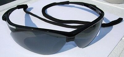 Nemesis - Safety Glasses W/smoked Gray Lens & Retainer