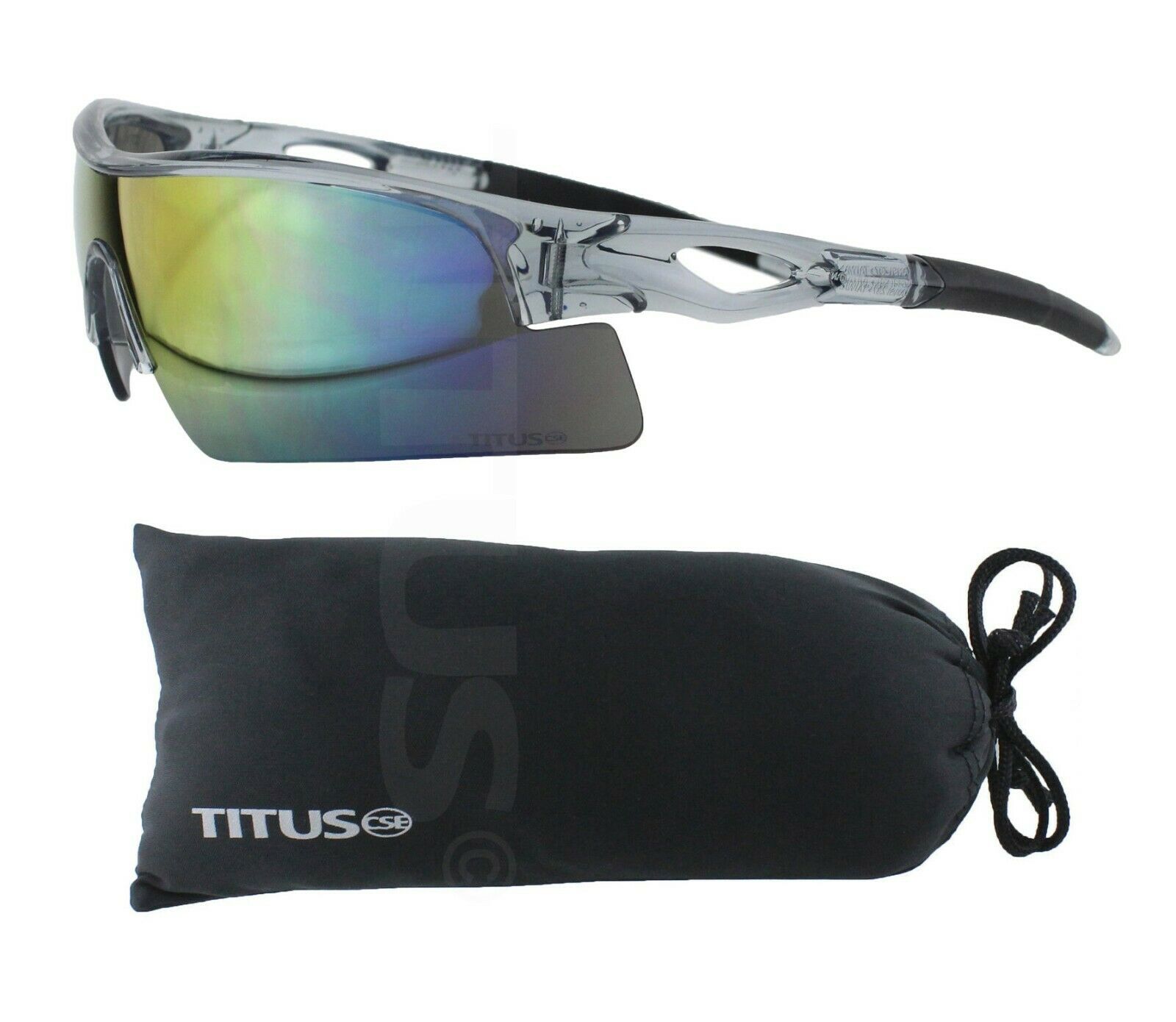 Titus G20 All-sport One Piece Blade Style Safety Glasses Eye Protection Ansi Z87