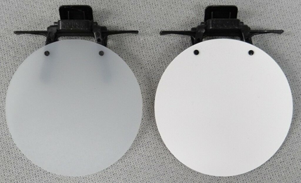 Eye Patch - White Opaque, White Solid Or Black - Clip On / Flip Up Occluder
