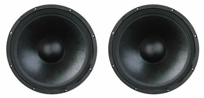 New (2) 15" Subwoofer Speakers.8ohm Pa Woofer Pair. Replacement.bass Cabinet Pro