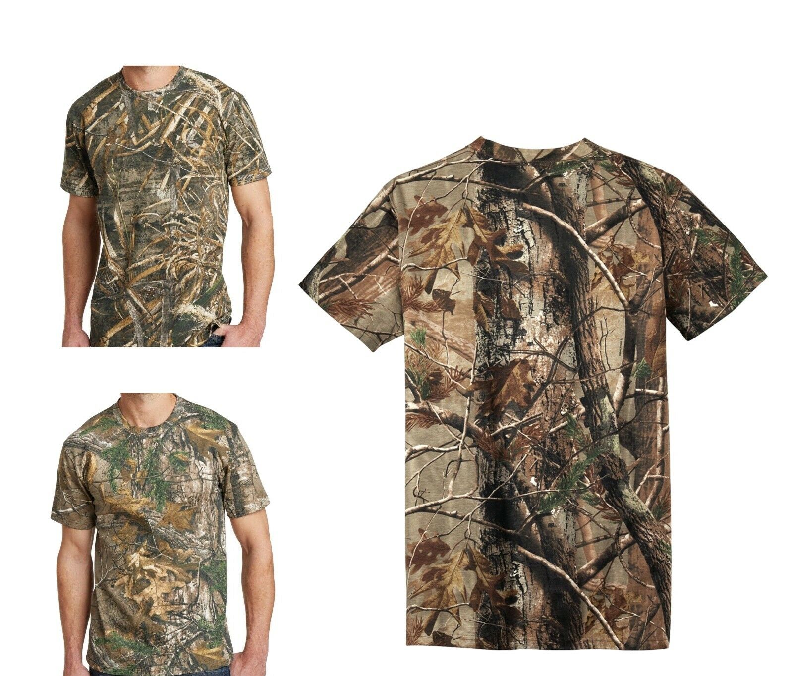 Russell Mens Camo T-shirt Realtree Xtra, Max 5, Ap Cotton Hunting S-xl 2x 3x New
