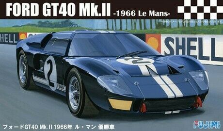 Fujimi Models 12603 1:24 Ford Gt40 Mk Ii #2 1966 Lemans Race Car