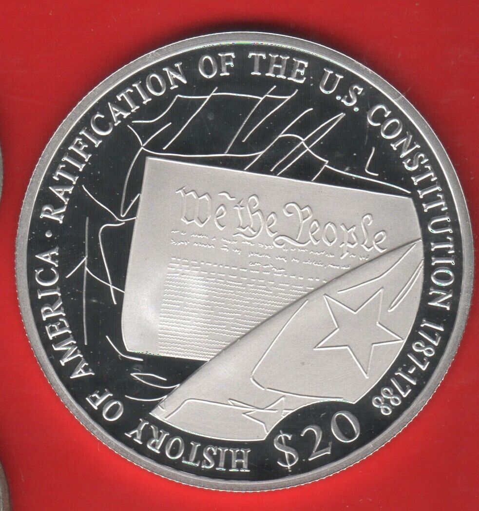Liberia 20 Dollars 2001 Silver