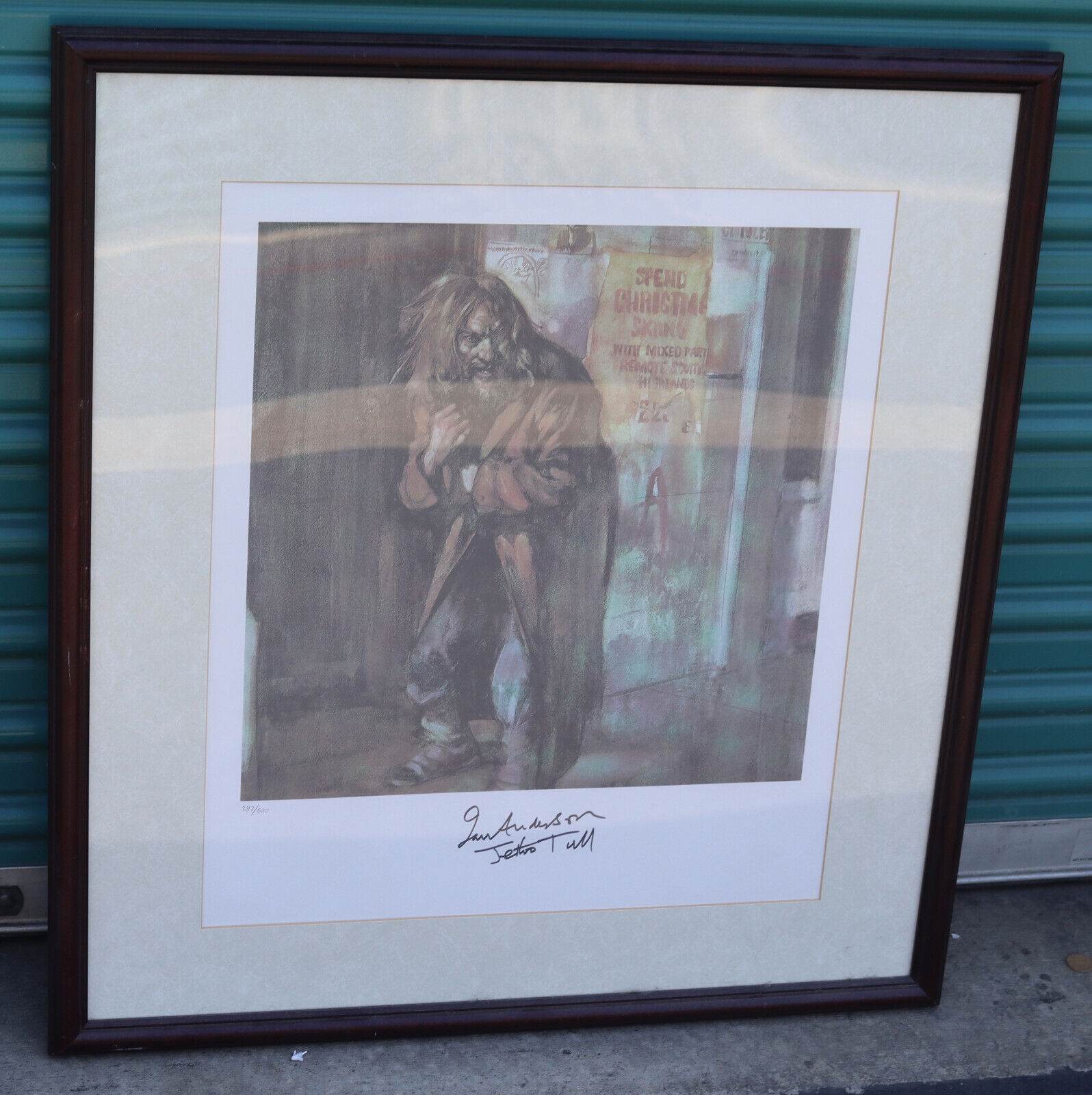 Ian Anderson Signed & Numbered Art Print Lithograph Jethro Tull Aqualung Cover