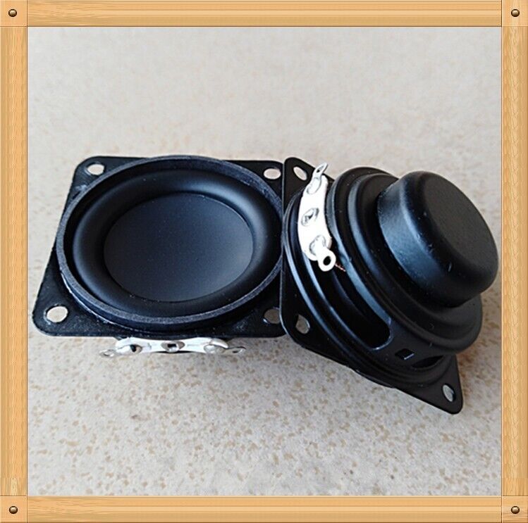 2pcs 40mm 4ohm 3w Square Inner Magnetic Speaker Loudspeaker 16 Core