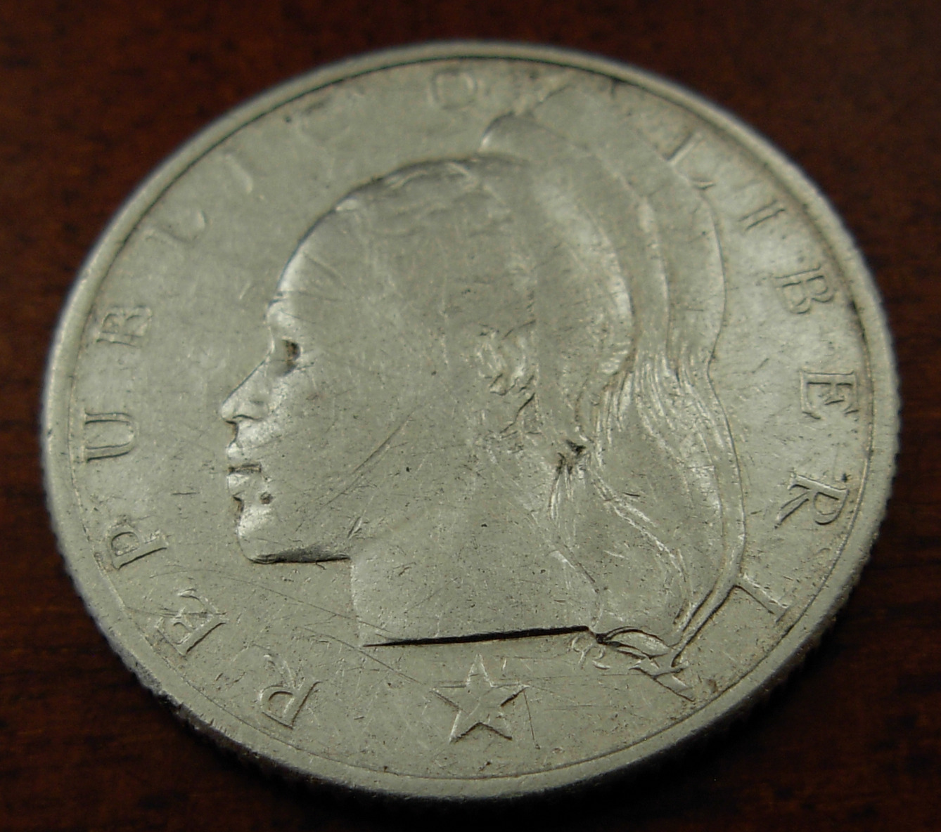 Liberia  1960 Silver 25 Cents Xf