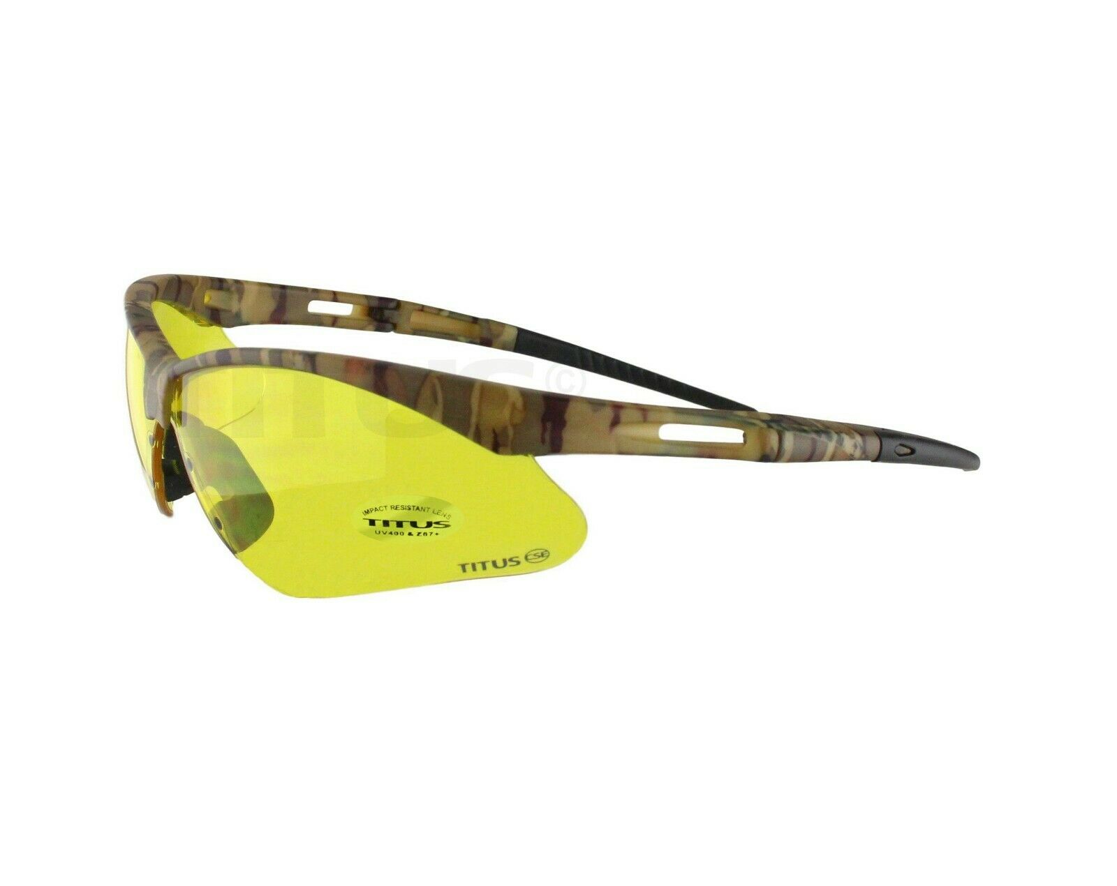 Titus G40 Aero Safety Glasses Shooting Motorcycle Eye Protection Ansi Z87+ Camo
