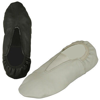 Gymnastic Shoes Rubber Sole Gymnastics Shoe Goat Leather Adult Kids Black, White